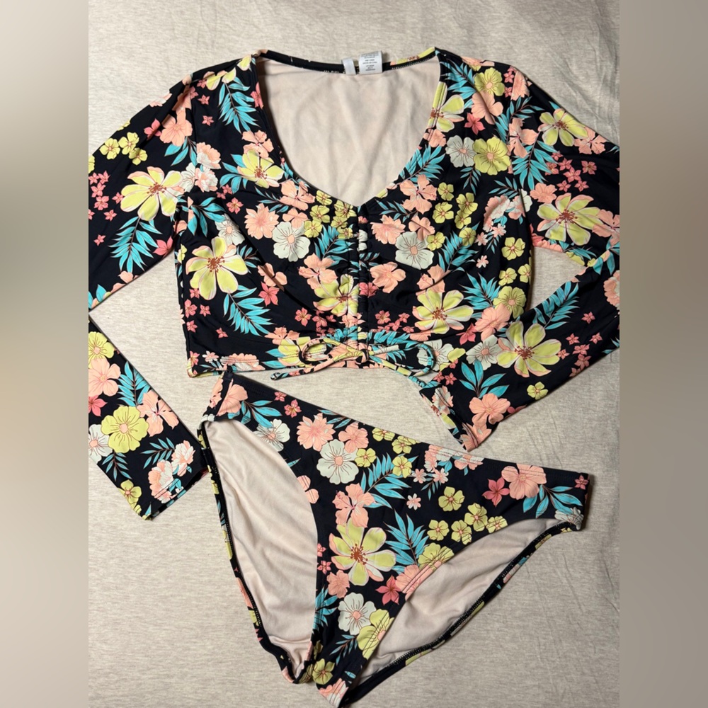 Celebrity Pink Floral Swimwear